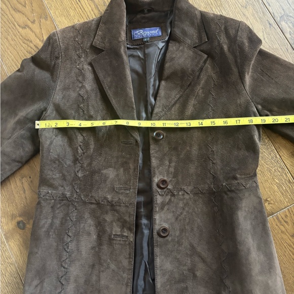 Women's Brown Suede Jacket - Picture 6 of 12